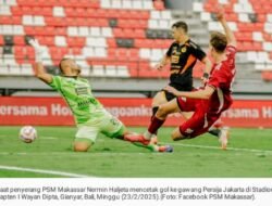 PSM Makassar akhiri tren negatif dengan tundukkan Persija 1-0