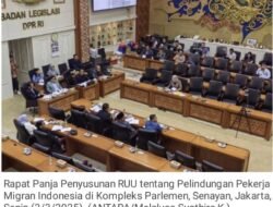 Pimpinan Baleg paparkan tiga isu dalam draf revisi UU PPMI