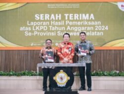 Pemkab Bantaeng Terima Penghargaan WTP ke-10 Berturut-turut