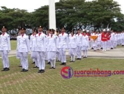 Paskibraka Bantaeng 2025 Berprestasi Mengibarkan Bendera Merah Putih