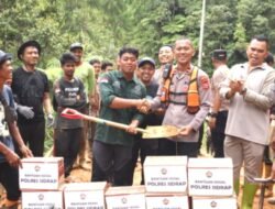 Polres Sidrap Buka Akses Jalan, Bantuan Hilirisasi Pasca Longsor